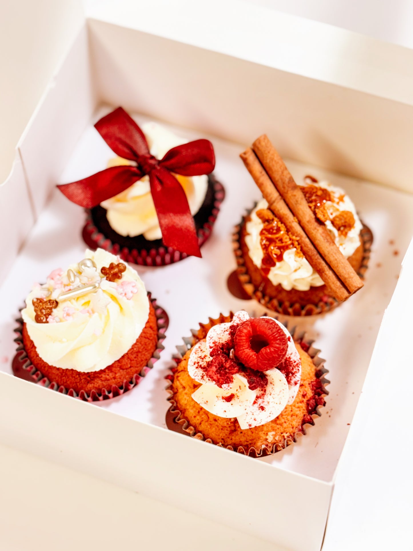 KERST - VEGAN Cupcakes - 4 stuks