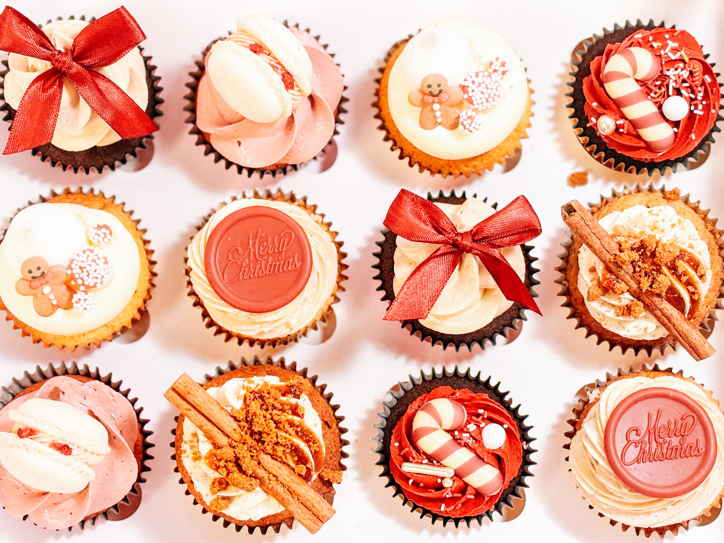 KERST - Cupcakes - 6 stuks