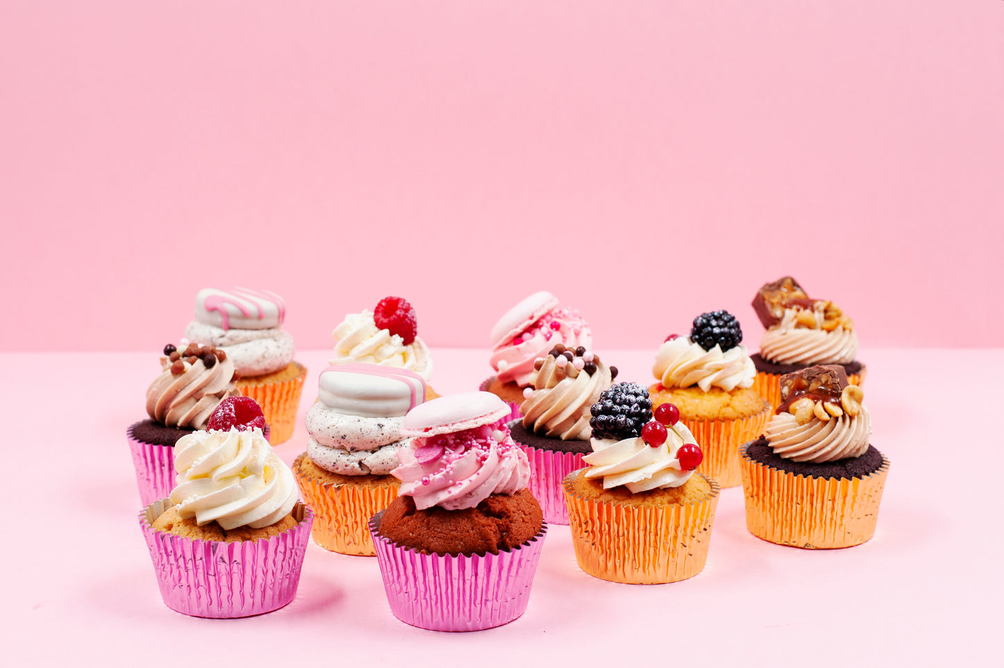 Cupcakes - variatie 12 stuks