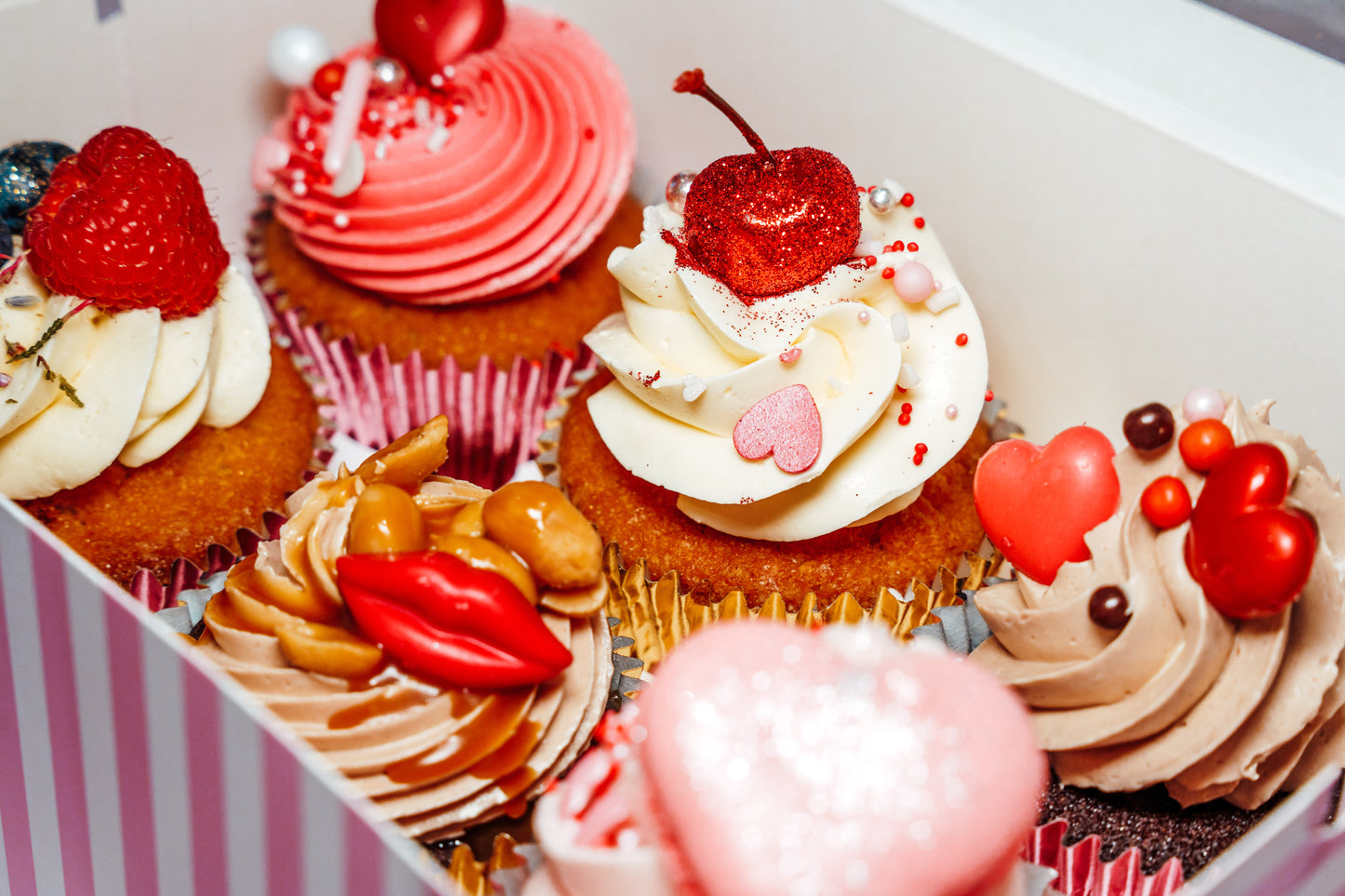 Valentijn Cupcakes x 6