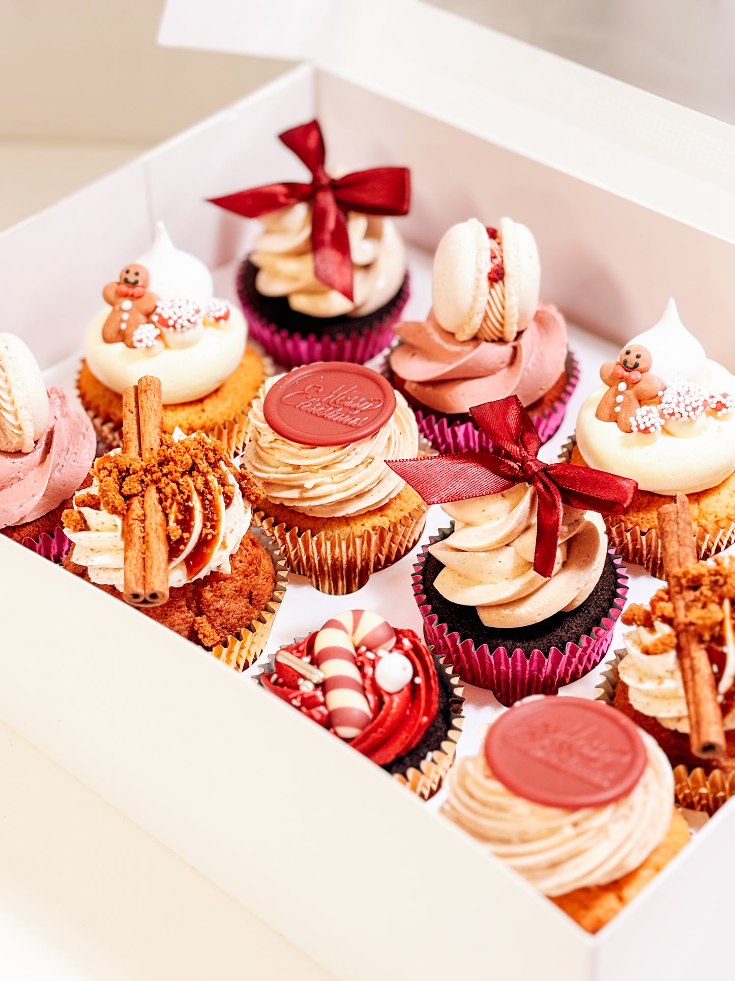 KERST - Cupcakes - 6 stuks